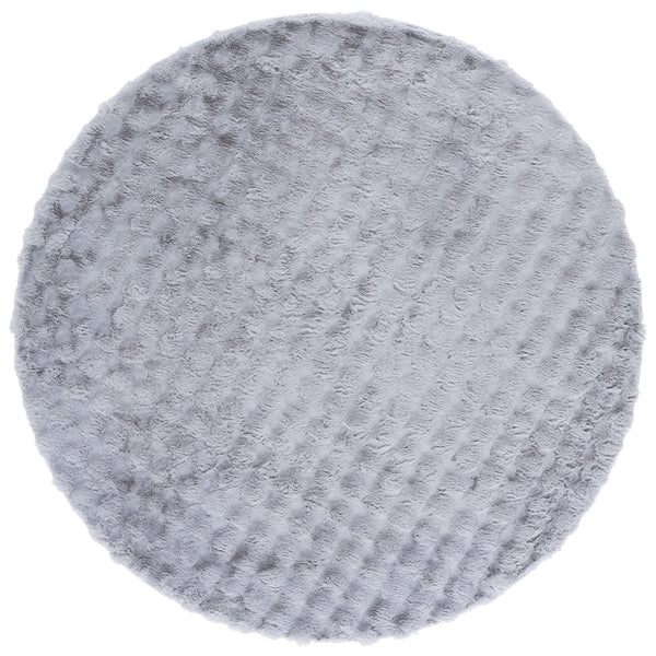 Safavieh Faux Runner Area Rug - Luxurious Plush Design, Slip-resistant & Washable For Elegant Living Spaces Grey Polyester Frb100f-6r