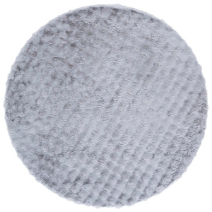 Safavieh Faux Rabbit Bubble Area Rug - Luxurious Ivory Design, Durable, Slip-resistant, Easy To Clean, Chic Decor Grey Polyester Frb100f-2
