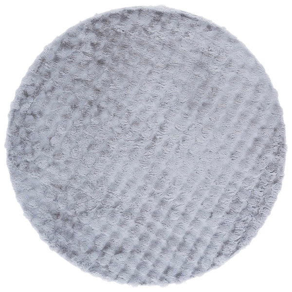 Safavieh Faux Rabbit Bubble Area Rug - Luxurious Ivory Design, Durable, Slip-resistant, Easy To Clean, Chic Decor Grey Polyester Frb100f-2