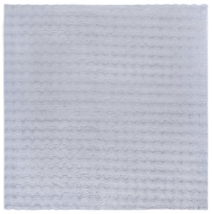 Safavieh Faux Runner Area Rug - Luxurious Plush Design, Slip-resistant & Washable For Elegant Living Spaces Grey Polyester Frb100f-6sq