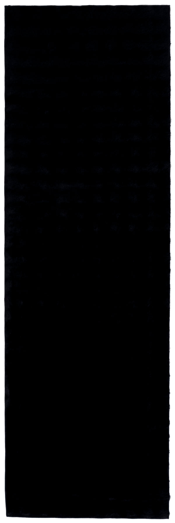 Safavieh Faux Runner Area Rug - Luxurious Plush Design, Slip-resistant & Washable For Elegant Living Spaces Black Polyester Frb100z-28