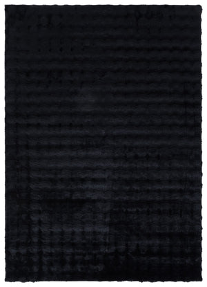 Safavieh Faux Rabbit Bubble Area Rug - Luxurious Ivory Design, Durable, Slip-resistant, Easy To Clean, Chic Decor Black Polyester Frb100z-2