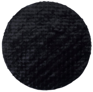 Safavieh Faux Rabbit Bubble Area Rug - Luxurious Ivory Design, Durable, Slip-resistant, Easy To Clean, Chic Decor Black Polyester Frb100z-2