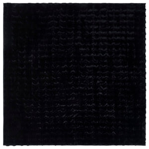 Safavieh Faux Rabbit Bubble Area Rug - Luxurious Ivory Design, Durable, Slip-resistant, Easy To Clean, Chic Decor Black Polyester Frb100z-2