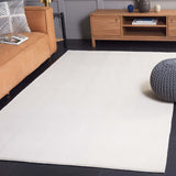 Safavieh Faux Rabbit Fur 100 Power Loomed Solid & Tonal Rug Ivory FRF100A-6R