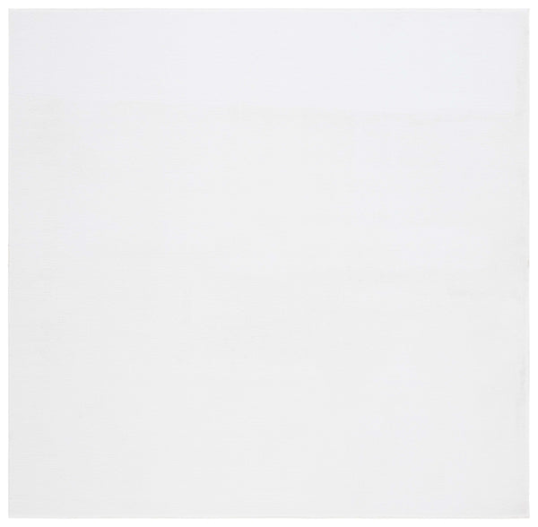 Safavieh Faux Rabbit Fur 100 Power Loomed Solid & Tonal Rug Ivory FRF100A-6SQ