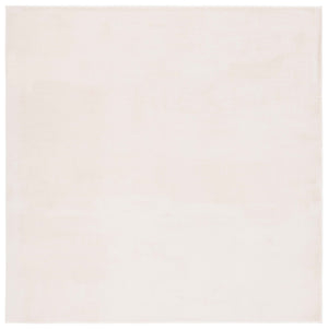 Safavieh Faux Rabbit Fur 100 Power Loomed Solid & Tonal Rug Beige FRF100B-6SQ