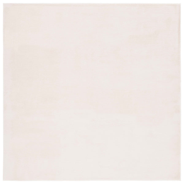 Safavieh Faux Rabbit Fur 100 Power Loomed Solid & Tonal Rug Beige FRF100B-6SQ