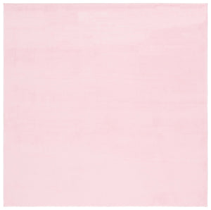 Safavieh Faux Rabbit Fur 100 Power Loomed Solid & Tonal Rug Pink FRF100U-6SQ