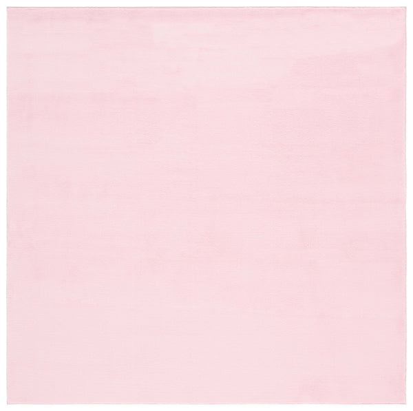 Safavieh Faux Rabbit Fur 100 Power Loomed Solid & Tonal Rug Pink FRF100U-6SQ