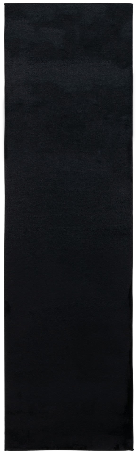 Safavieh Faux Rabbit Fur Area Rug - Elegant & Durable Design For High-traffic Spaces, Easy To Clean, Non-slip Black Polyester Frf100z-212