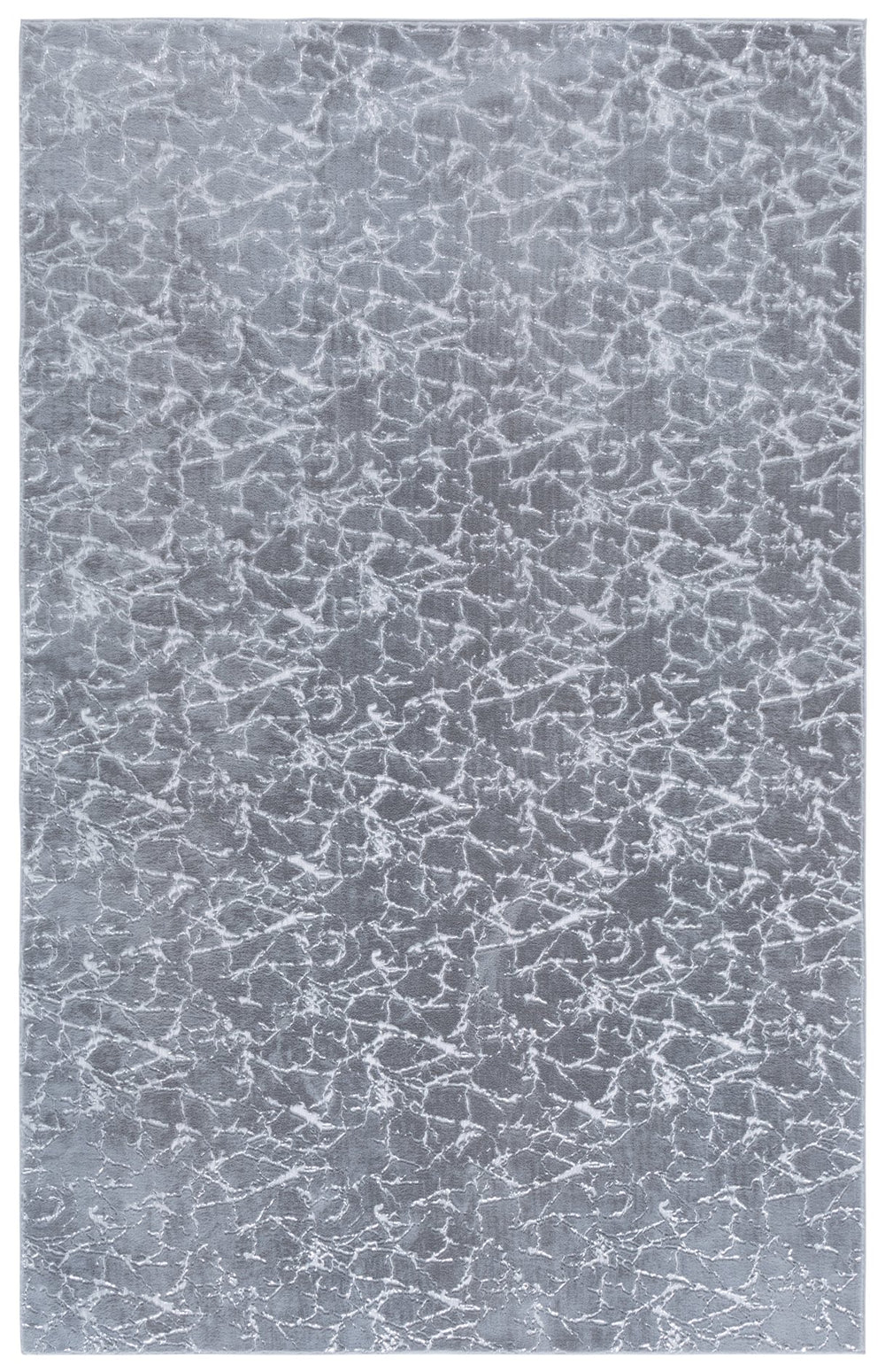 Safavieh Faux Metallic Silver Rabbit Area Rug - Plush 5/8" Pile, Modern Grey Sheen, Durable Power-Loomed Finish 8'-0" x 10'-0" FRF300F-8