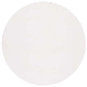 Safavieh Faux Rabbit Fur 500 Power Loomed Solid & Tonal Rug Off White FRF500A-8SQ