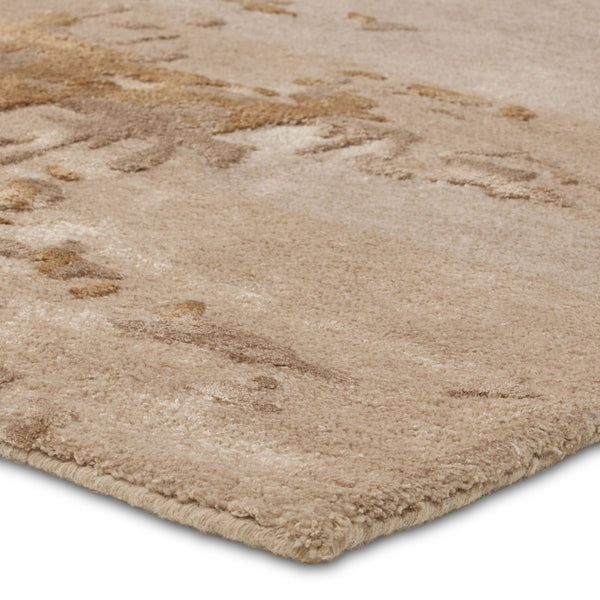 Jaipur Living Jaipur Living Astris Hand-tufted Wool Viscose Abstract Accent Rug for Modern Interiors Taupe RSW104706