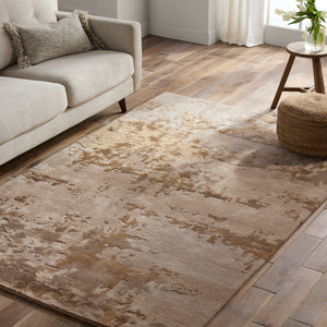 Jaipur Living Fragment Astris FRG10 Handmade Hand Tufted Indoor Rug Taupe 9' x 12'