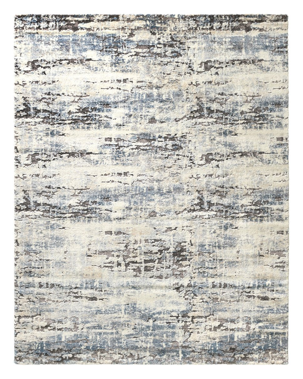 Jaipur Living Ferris Benton Frr01 Powerloomed Machinemade 70% Polypropylene 30% Polyester Shag Abstract Indoor Rug Blue, Cream 70% Polypropylene 30% Polyester Rug159364