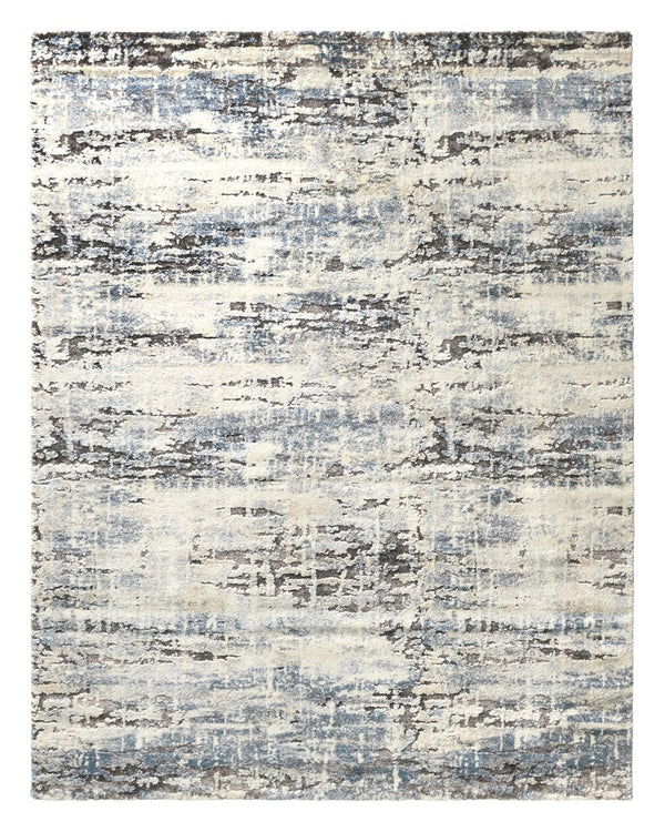 Jaipur Living Ferris Benton Frr01 Powerloomed Machinemade 70% Polypropylene 30% Polyester Shag Abstract Indoor Rug Blue, Cream 70% Polypropylene 30% Polyester Rug159364