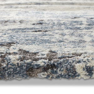 Jaipur Living Ferris Benton Frr01 Powerloomed Machinemade 70% Polypropylene 30% Polyester Shag Abstract Indoor Rug Blue, Cream 70% Polypropylene 30% Polyester Rug159364