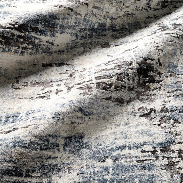 Jaipur Living Ferris Benton Frr01 Powerloomed Machinemade 70% Polypropylene 30% Polyester Shag Abstract Indoor Rug Blue, Cream 70% Polypropylene 30% Polyester Rug159364