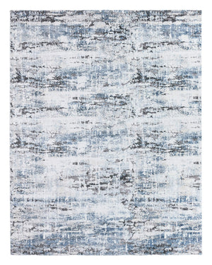 Jaipur Living Vibe by Jaipur Living Benton Abstract Semi Shag Indoor Rug with Carved Pile Texture Blue RUG148387