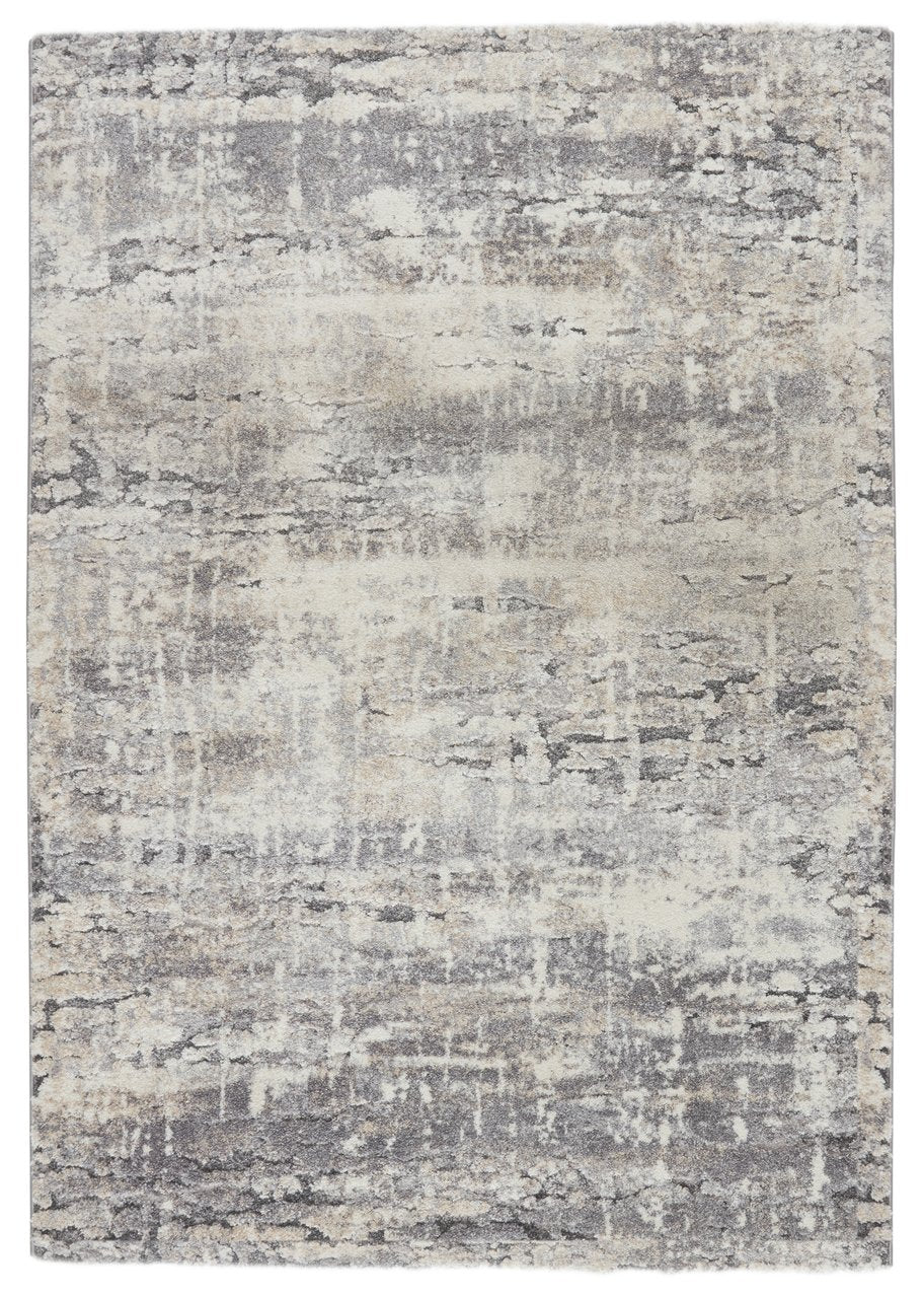 Jaipur Living Ferris Benton Frr02 Powerloomed Machinemade 70% Polypropylene 30% Polyester Shag Abstract Indoor Rug Gray, Ivory 70% Polypropylene 30% Polyester Rug161294