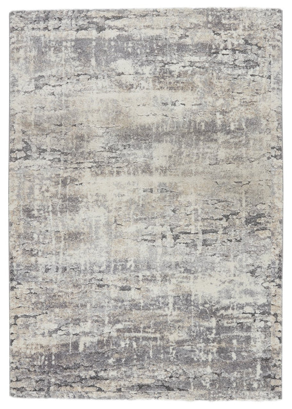 Jaipur Living Ferris Benton Frr02 Powerloomed Machinemade 70% Polypropylene 30% Polyester Shag Abstract Indoor Rug Gray, Ivory 70% Polypropylene 30% Polyester Rug161294