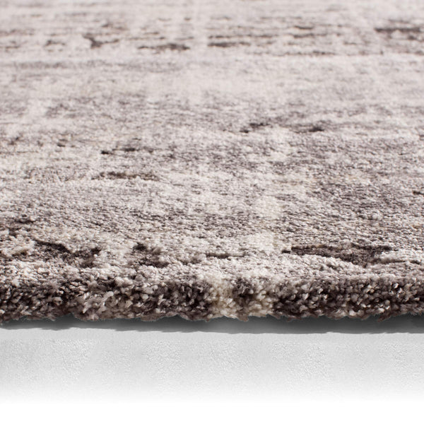 Jaipur Living Vibe by Jaipur Living Benton Abstract Semi Shag Indoor Rug with Carved Pile Texture Gray RUG148391
