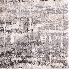 Jaipur Living Vibe by Jaipur Living Benton Abstract Semi Shag Indoor Rug with Carved Pile Texture Gray RUG148391