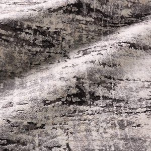 Jaipur Living Vibe by Jaipur Living Benton Abstract Semi Shag Indoor Rug with Carved Pile Texture Gray RUG148391