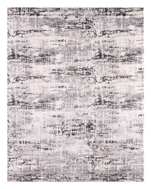 Jaipur Living Vibe by Jaipur Living Benton Abstract Semi Shag Indoor Rug with Carved Pile Texture Gray RUG148391