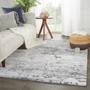 Jaipur Living Ferris Coen Frr06 Powerloomed Machinemade 70% Polypropylene 30% Polyester Shag Abstract Indoor Rug Gray, Ivory 70% Polypropylene 30% Polyester Rug148835