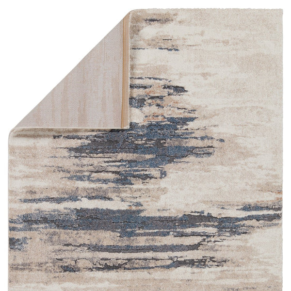 Jaipur Living Ferris Yushan Frr08 Powerloomed Machinemade 70% Polypropylene 30% Polyester Shag Abstract Indoor Rug White, Blue 70% Polypropylene 30% Polyester Rug154939