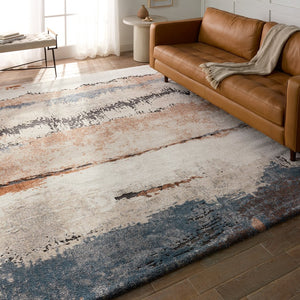 Jaipur Living Ferris Sobia Frr09 Powerloomed Machinemade 70% Polypropylene 30% Polyester Shag Abstract Indoor Rug Cream, Blue 70% Polypropylene 30% Polyester Rug154782