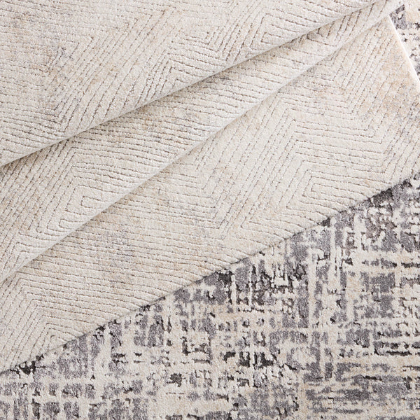 Jaipur Living Ferris Gowon Frr12 Powerloomed Machinemade 70% Polypropylene 30% Polyester Shag Abstract Indoor Rug Ivory, White 70% Polypropylene 30% Polyester Rug158840