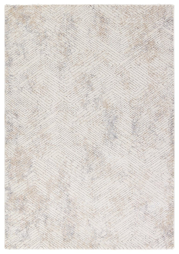 Jaipur Living Ferris Natrix Frr13 Powerloomed Machinemade 70% Polypropylene 30% Polyester Shag Geometric Indoor Rug Ivory, Gray 70% Polypropylene 30% Polyester Rug158844