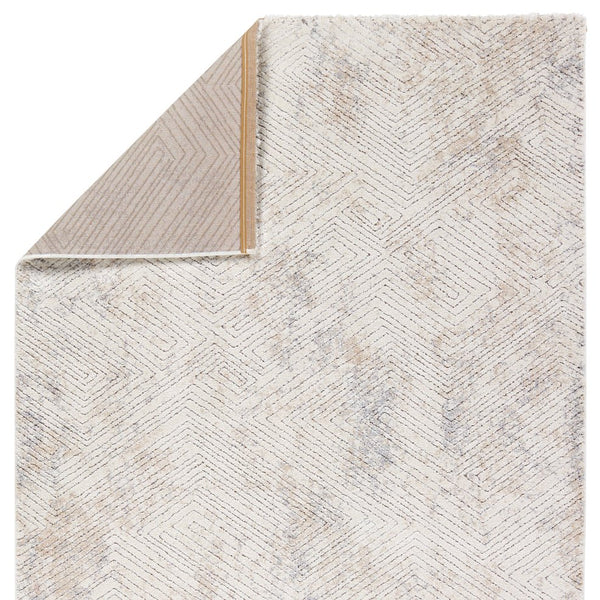 Jaipur Living Ferris Natrix Frr13 Powerloomed Machinemade 70% Polypropylene 30% Polyester Shag Geometric Indoor Rug Ivory, Gray 70% Polypropylene 30% Polyester Rug158844