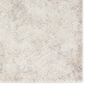 Jaipur Living Ferris Natrix Frr13 Powerloomed Machinemade 70% Polypropylene 30% Polyester Shag Geometric Indoor Rug Ivory, Gray 70% Polypropylene 30% Polyester Rug158844