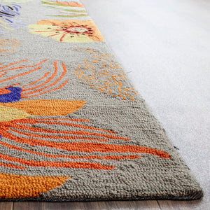 Safavieh Four Seasons 468c Grey Orange Grey ,Orange Polyproplene Pile Frs468c-8