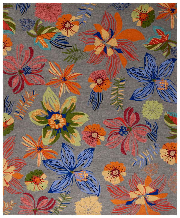 Safavieh Four Seasons 468c Grey Orange Grey ,Orange Polyproplene Pile Frs468c-8