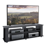CorLiving Fillmore Ravenwood Black Wooden TV Stand, for TVs up to 75" Ravenwood Black FS-3580