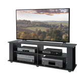 CorLiving Fillmore Ravenwood Black Wooden TV Stand, for TVs up to 75" Ravenwood Black FS-3580