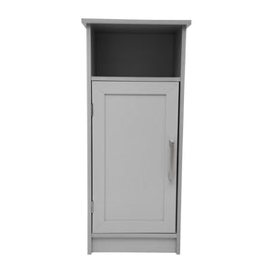English Elm Vega Bathroom Storage Cabinet Organizer with Magnetic Door, Adjustable Shelves for Stylish Space-Saving Gray FS-VEGA-BATH-3-GY-GG