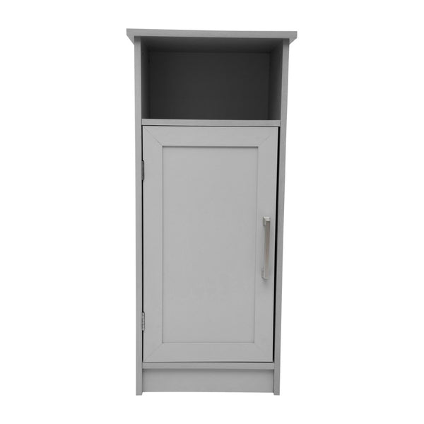 English Elm Vega Bathroom Storage Cabinet Organizer with Magnetic Door, Adjustable Shelves for Stylish Space-Saving Gray FS-VEGA-BATH-3-GY-GG