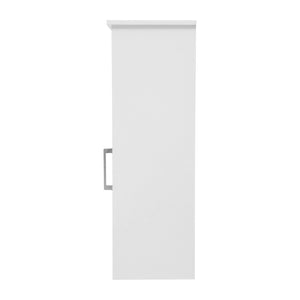 English Elm Vega Bathroom Storage Cabinet Organizer with Magnetic Door, Adjustable Shelves for Stylish Space-Saving White FS-VEGA-BATH-3-WH-GG