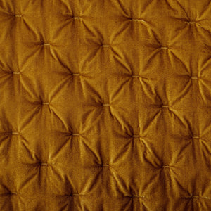 Hiend Accents Stella Faux Silk Velvet Quilt - Luxurious Elegance For Your Bedroom In Exquisite Colors And Comfort Saffron Face, 70% Rayon,30% Nylon,Lining, 100% Cotton Fb6700-kg-sf