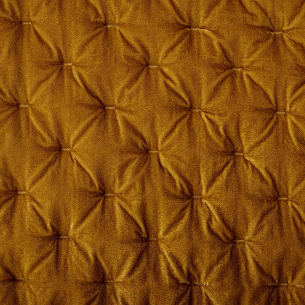 Hiend Accents Stella Faux Silk Velvet Quilt - Luxurious Elegance For Your Bedroom In Exquisite Colors And Comfort Saffron Face, 70% Rayon,30% Nylon,Lining, 100% Cotton Fb6700-kg-sf