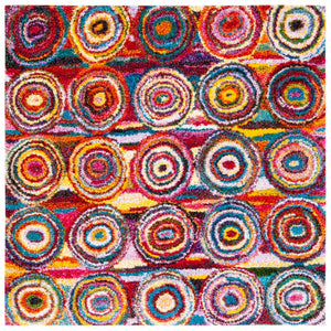 Safavieh Fiesta Shag Artistry Area Rug – Vibrant, Durable Design For Hallways And Bohemian Decor Transformations Multi Polypropylene Pile Fsg359m-214