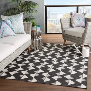 Jaipur Living Jaipur Living Zemira Flatweave Geometric Rug Indoor Outdoor Polypropylene Entryway Accent 4'X5'7" RUG145514
