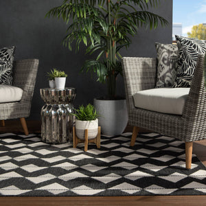 Jaipur Living Jaipur Living Zemira Flatweave Geometric Rug Indoor Outdoor Polypropylene Entryway Accent 4'X5'7" RUG145514