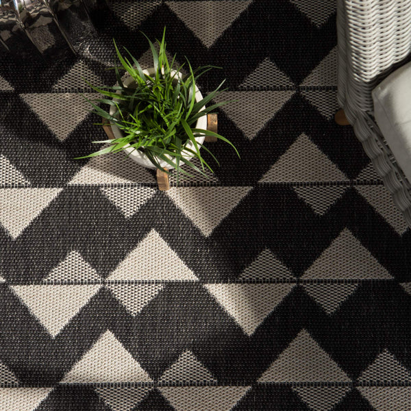 Jaipur Living Jaipur Living Zemira Flatweave Geometric Rug Indoor Outdoor Polypropylene Entryway Accent 4'X5'7" RUG145514